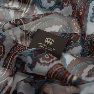 Silk chiffon fabric, Printed silk fabric, Silk fabric, Chiffon fabric, Multicolor fabric,Boho Silk fabric, Bridal fabric, Scarf silk Z00824