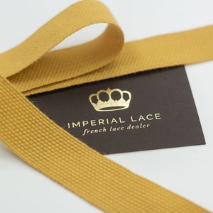 Mustard ribbon, ribbon band, Ribbon fabric, Grosgrain Ribbon, Mustard Fabric, Sewing band, Lace fabric, RI00137