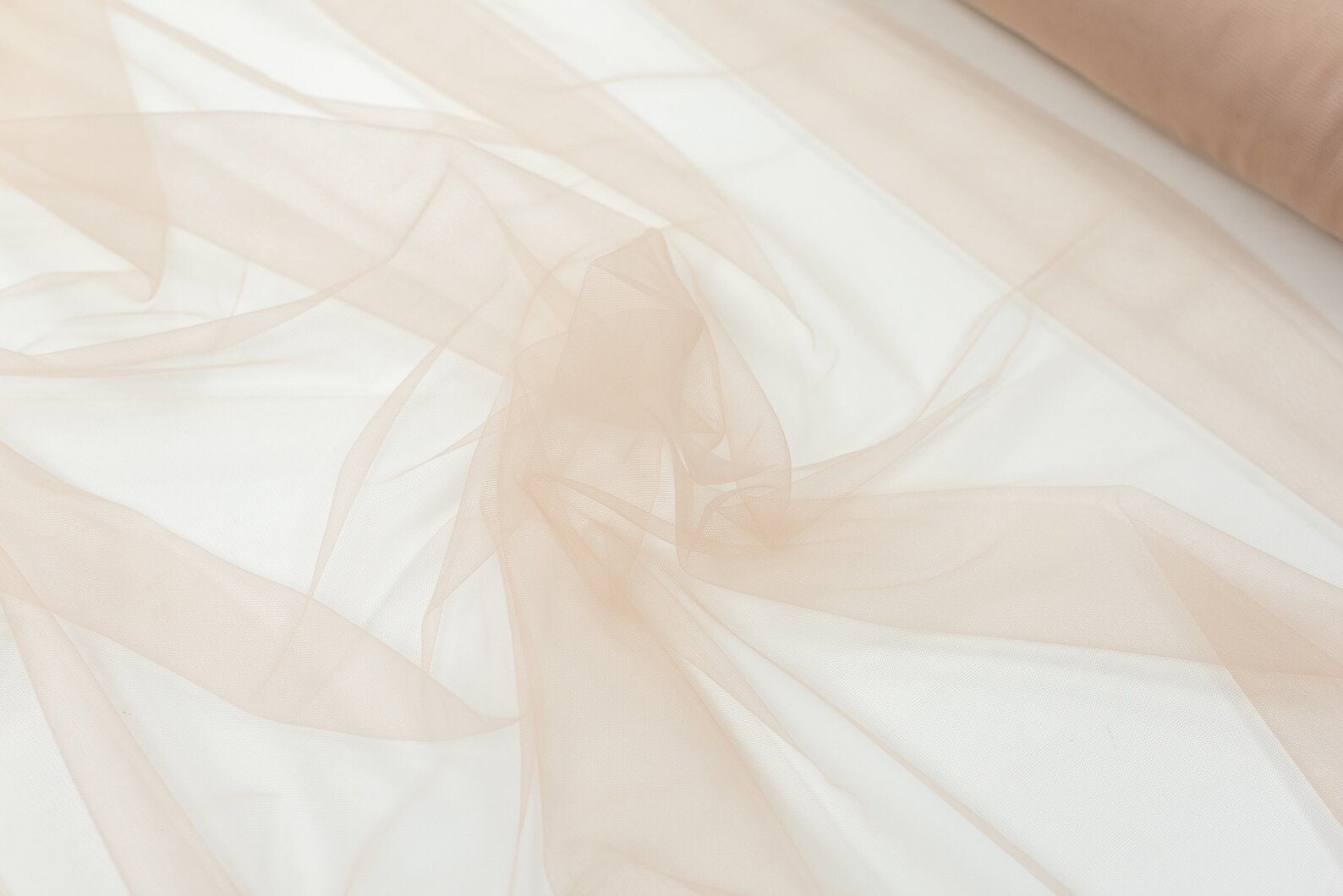 Nude Beige Gray Tulle Fabric, Soft Lingerie Net, Bridal Veil - Etsy