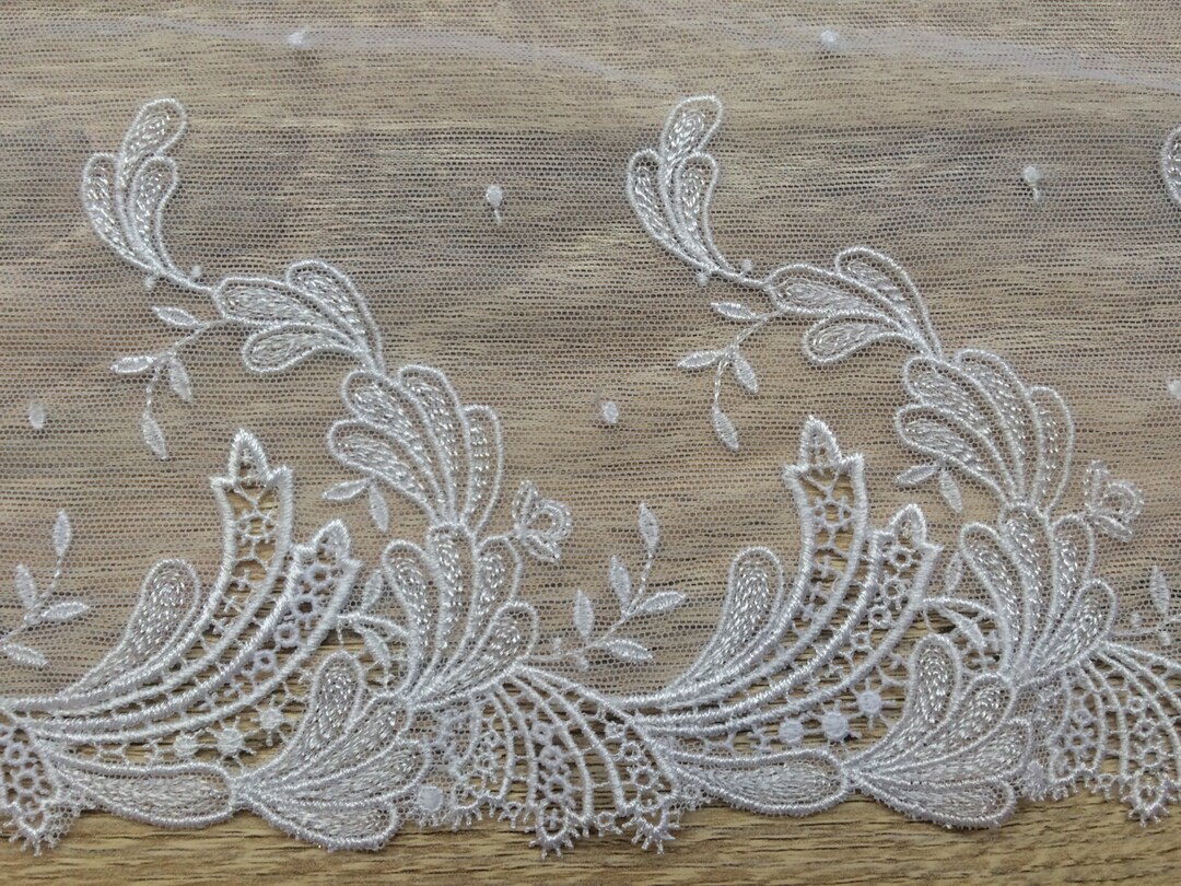 White Lace Trim Chantilly Lace French Lace Trim Bridal - Etsy