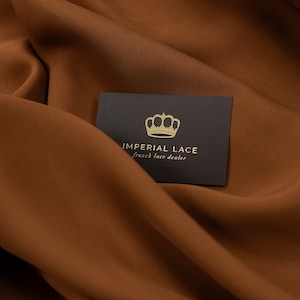 Metallic Bronze Color Cady Fabric, Viscose Fabric, Evening