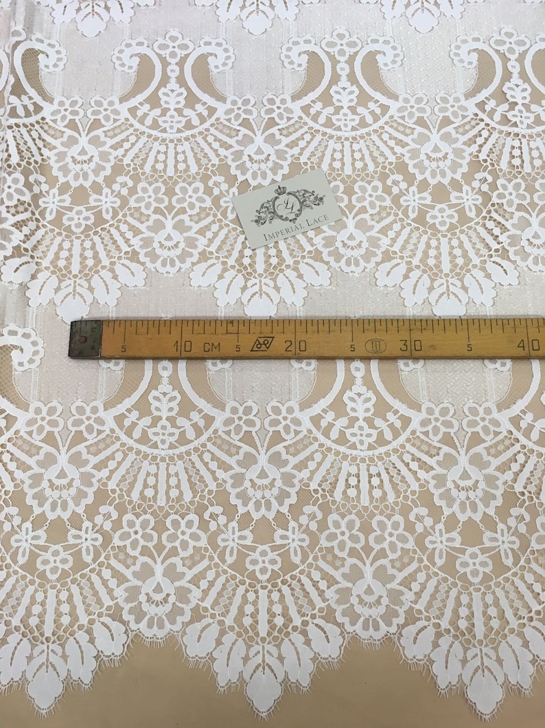 French Lace spitzenstoff soft Chantilly Lace Ivory lace fabric white Lace B00201 chantilly lace Wedding Lace