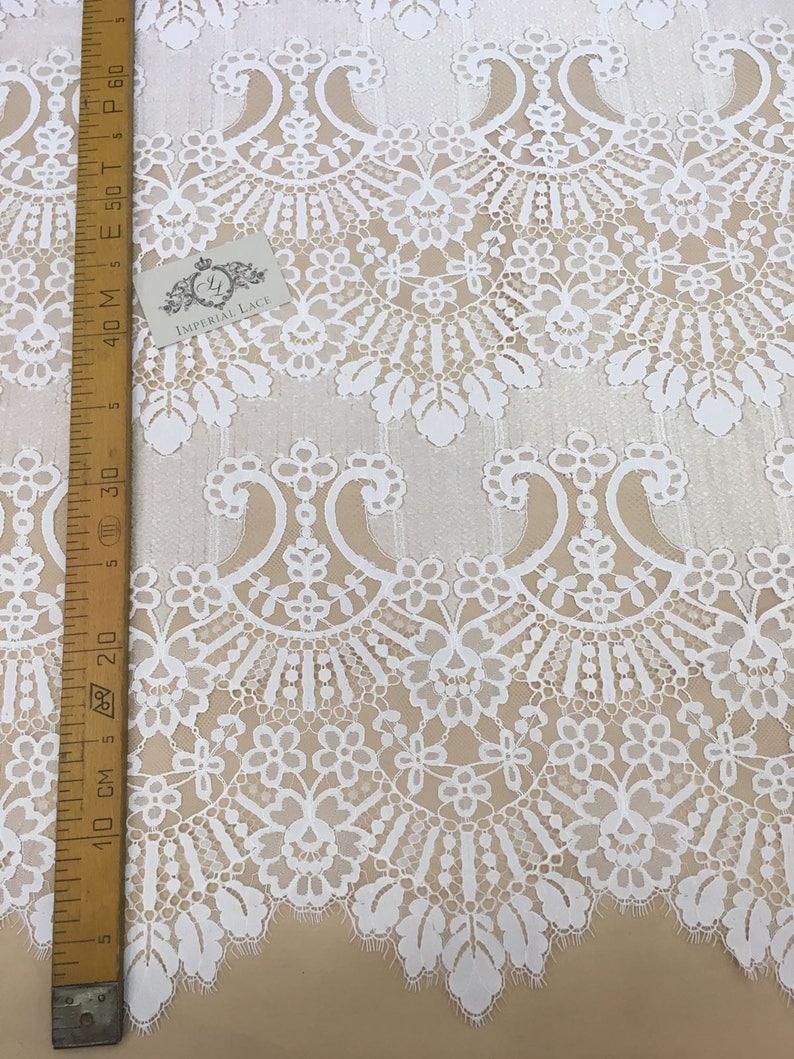 French Lace spitzenstoff soft Chantilly Lace Ivory lace fabric white Lace B00201 chantilly lace Wedding Lace