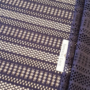 Purple lace fabric, Lace fabric, Boho lace fabric, Alencon lace fabric, Scalloped lace fabric, Bridal lace fabric, Fabric By the Yard K00801