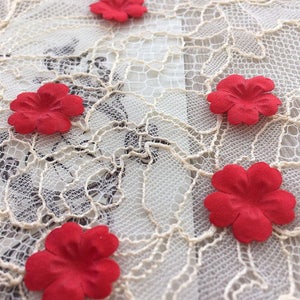 Red bridal fabric flowers, Bridal fabric, Flowers, Hair pins, Hair accessories, Bridal accessories, Wedding accessories, P0013