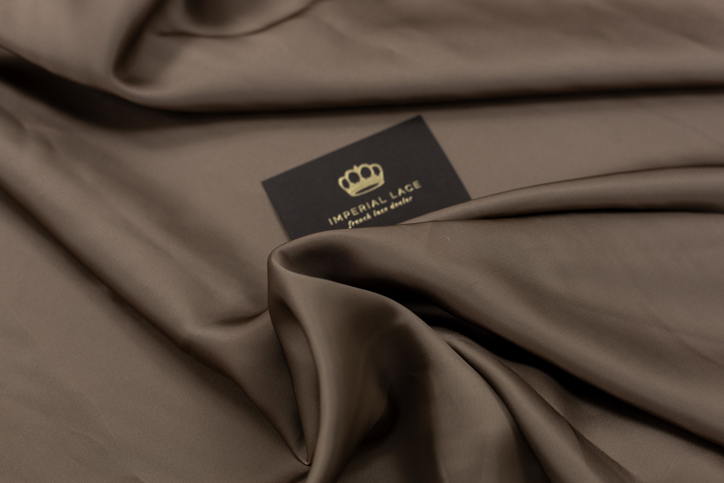 Brown Viscose fabric, Designer fabric, Bridal fabric, Viscose, Evening dress fabric, Fabric for dress, Premium fabric, Satin fabric Z00813