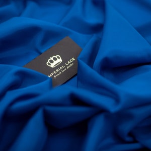 Blue Brunello lining fabric, Blue lining, Elastic lining fabric, Lining Fabric, Fabric by the Yard, Wedding dress fabric, Z00761