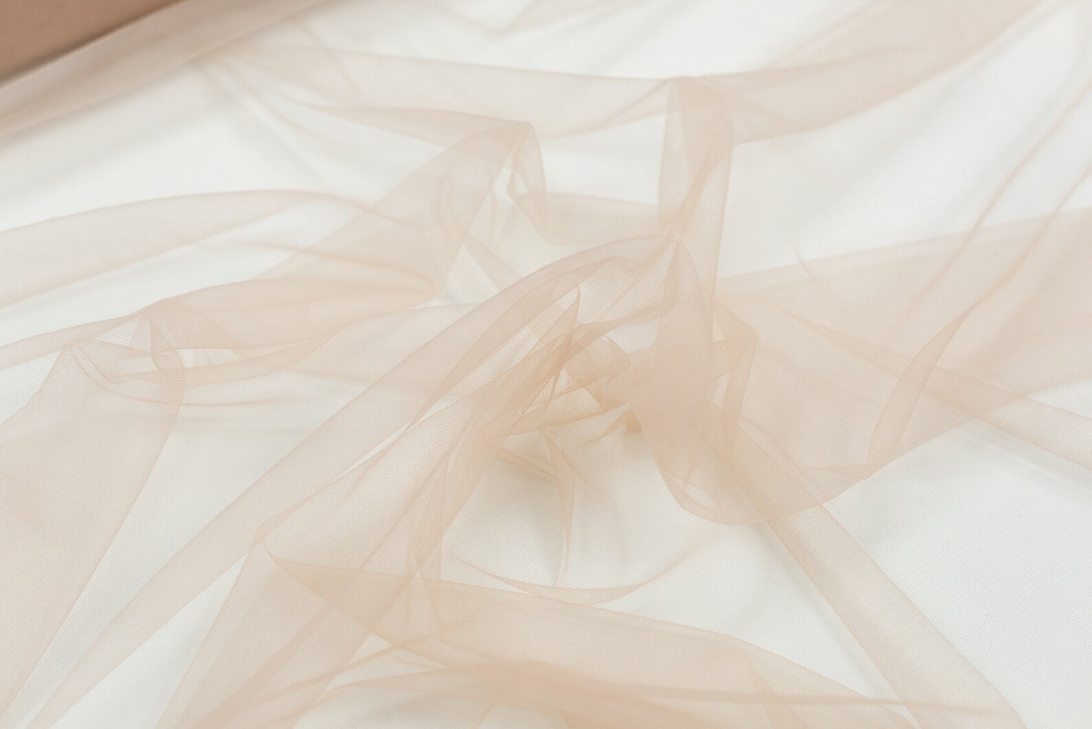 Nude Beige Gray Tulle Fabric, Soft Lingerie Net, Bridal Veil - Etsy