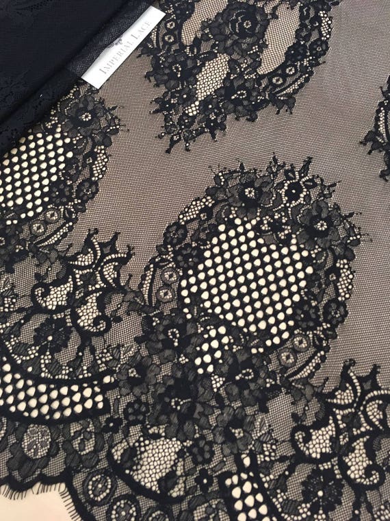 lingerie lace Spitzen stoff black chantilly lace fabric french lace Wedding lace black lace fabric lace fabric M00123