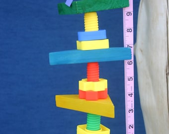 Nifty Nuts & Bolts Parrot Toy - Giocattolo per uccelli