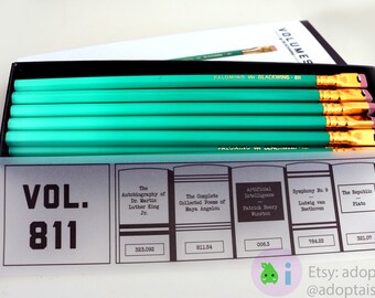 Personalised 12 Stabilo Turquoise HB Pencils In A Box