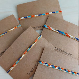 Colorful Miyuki Beaded Bracelet, Beadloom Bracelet, Tiny Bracelet, Friendship Bracelet, Miyuki Jewelry, Personalized Gifts For Her