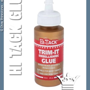 Hi Tack Glue - best glue to affix rhinestones!