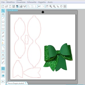 Fiocco 3D, file SVG, file di taglio SVG, file di taglio studio, Fiocco per plotter di taglio, feste della mamma
