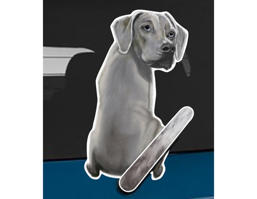 Weimaraner Dog Rear Window Wiper Wagging Tail Sticker - Etsy