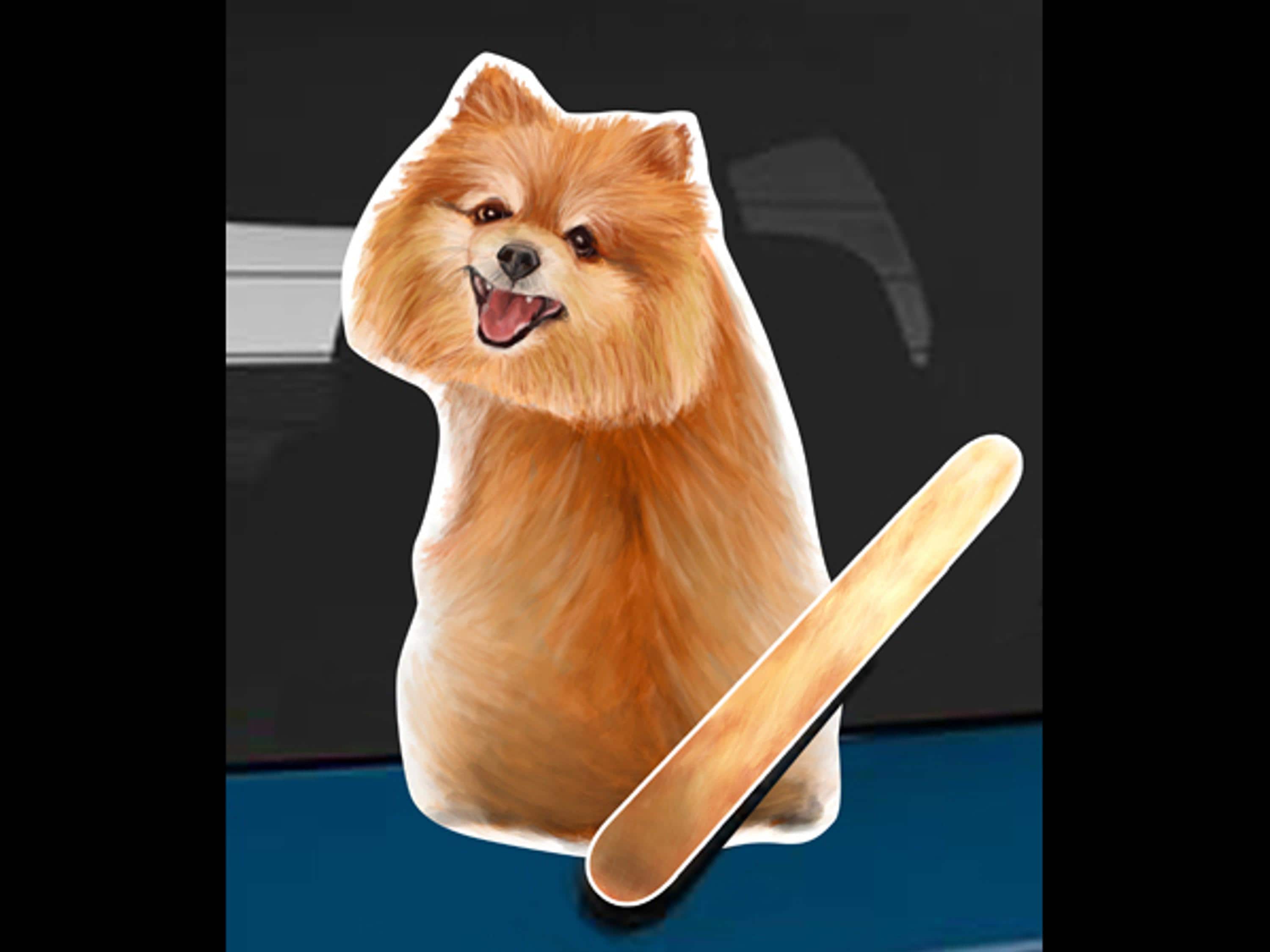 Pomeranian Dog Rear Window Wiper Wagging Tail Sticker | Funny Car Decal ...