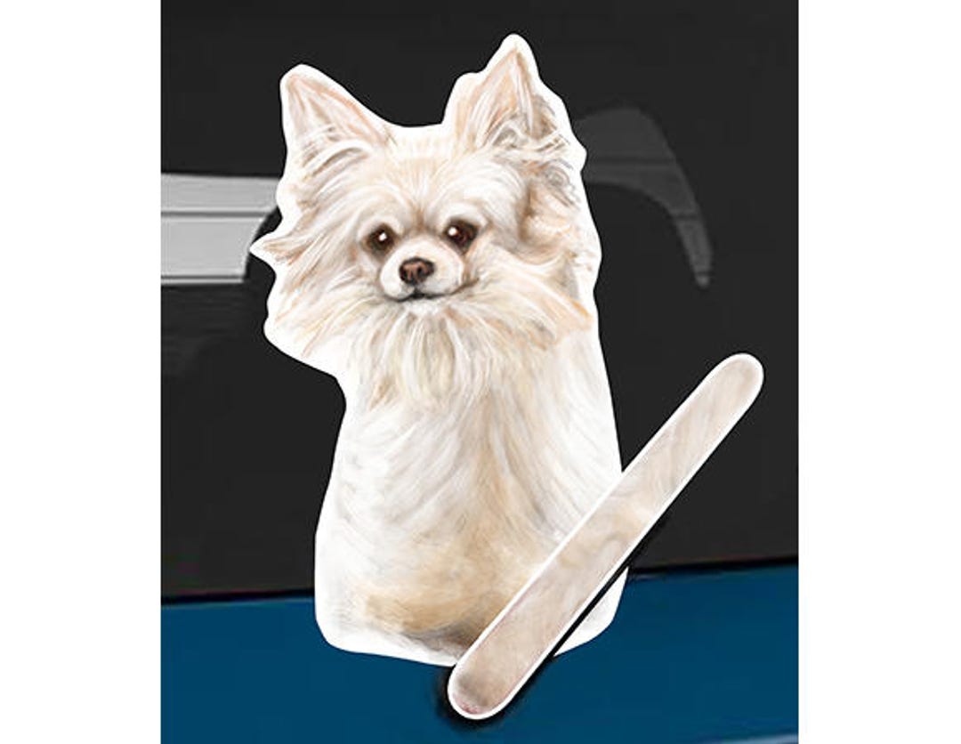 Long Hair Chihuahua Dog D Rear Window Wiper Wagging Tail Sticker - Etsy