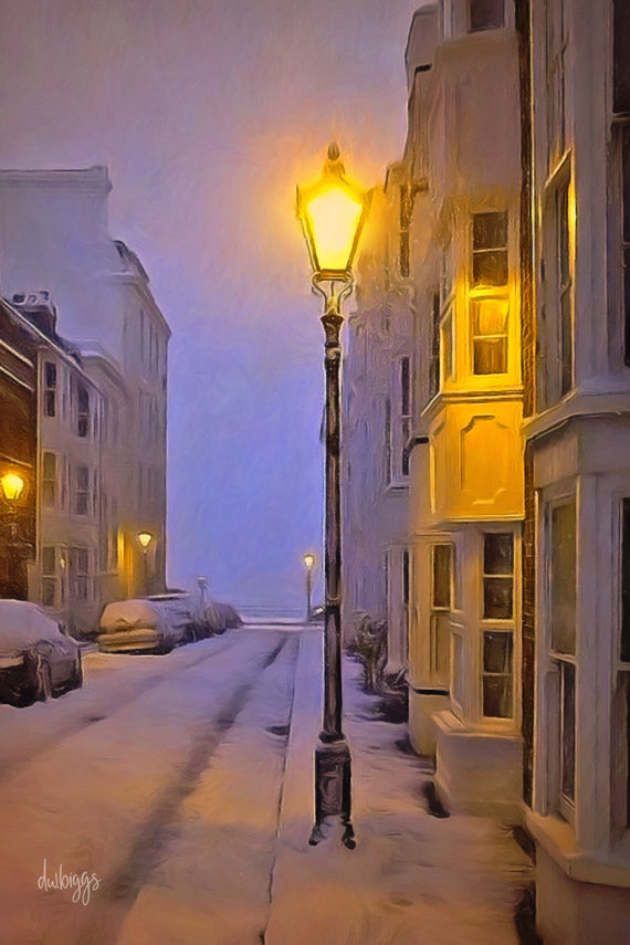 Snowy Street Serenity