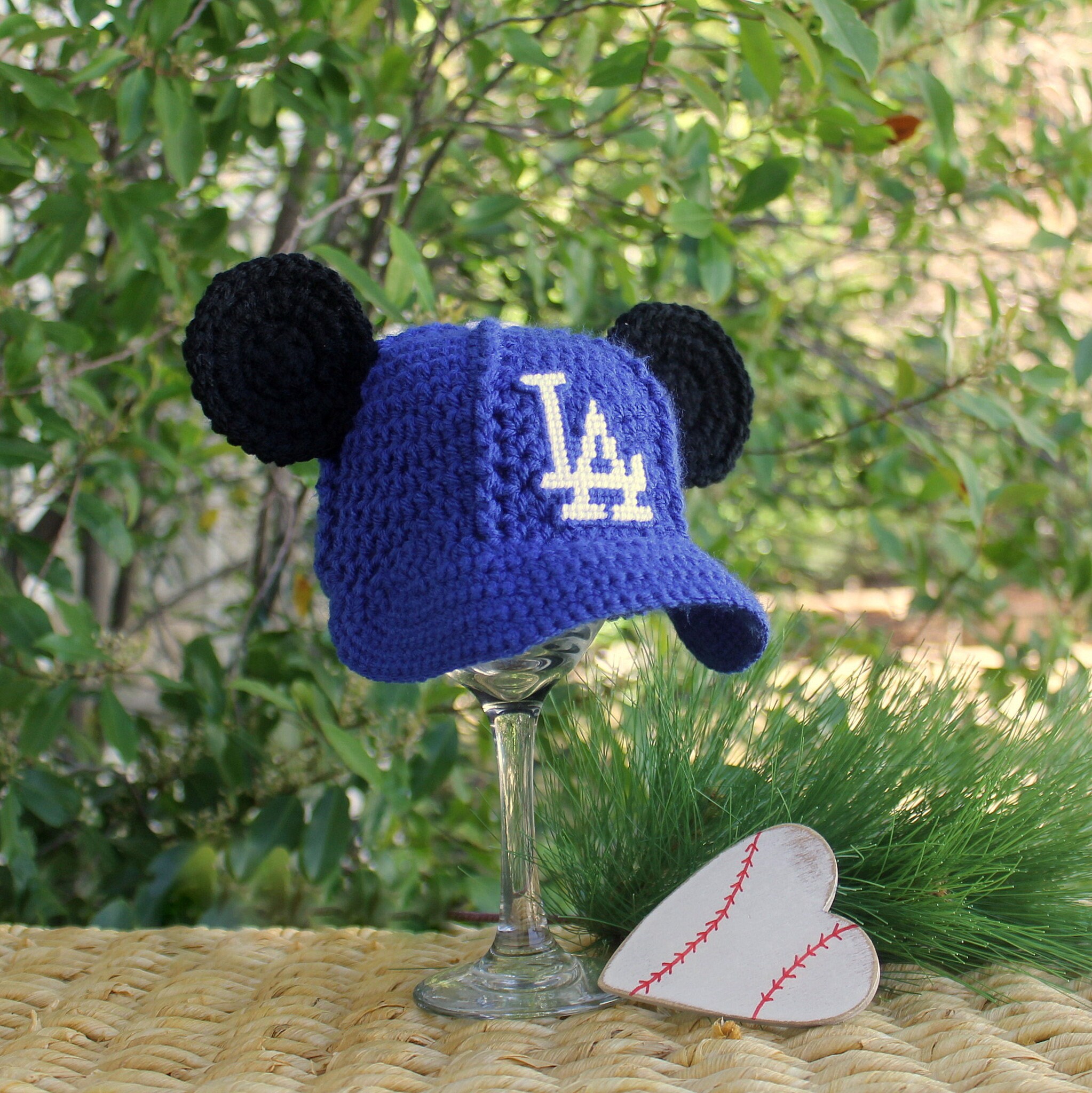 Dodgers Mickey Mouse Hat Newborn Baby Baseball Hat Los Etsy
