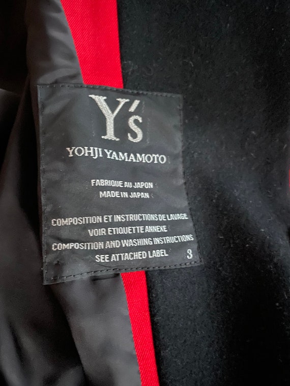 Stunning Rare Yohji Yamamoto red black striped tu… - image 10