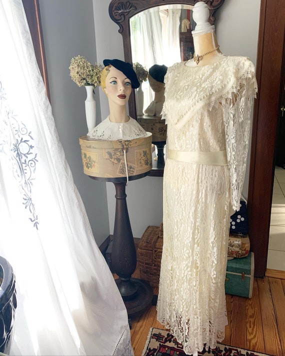 Vintage Jessica McClintock Gunnies Wedding Dress,… - image 5