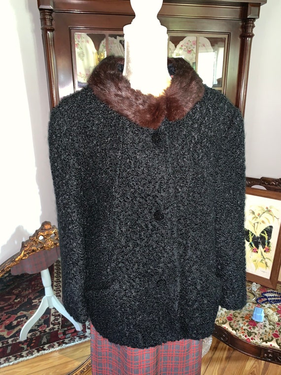 faux lamb wool coat