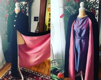 70s Does 40s Quilted Velvet Jacket