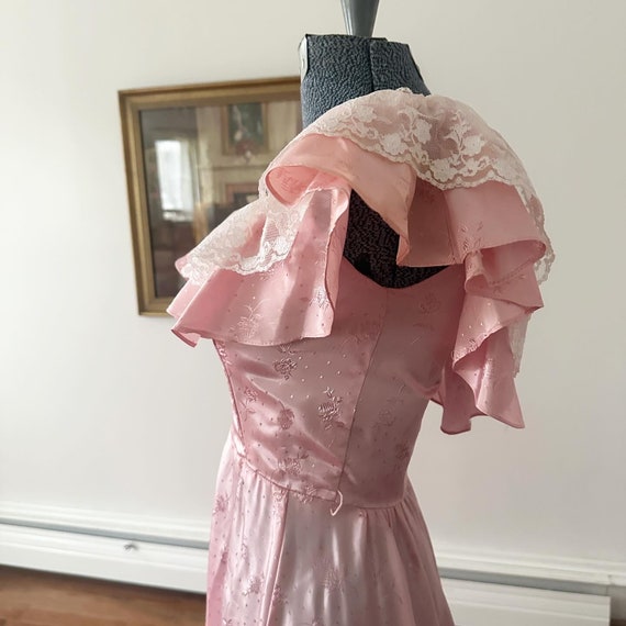 Cottagecore Pink Dress, Boho Pink Formal Dress, S… - image 4