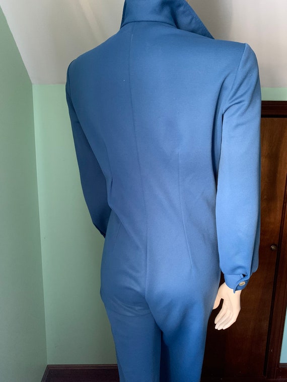 70s Blue Jumpsuit, 70s Size Medium Jumpsuit, 70s … - image 7