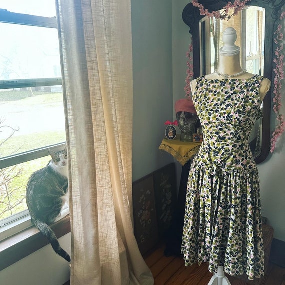 1950s Saks Fifth Avenue Dress, 50s Spring Dress, … - image 4