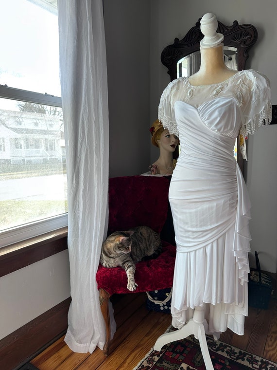 floral dress blue and white Zapaka Women Prom Corset Spaghetti Straps A Evan Picone high quality Size:6.5M