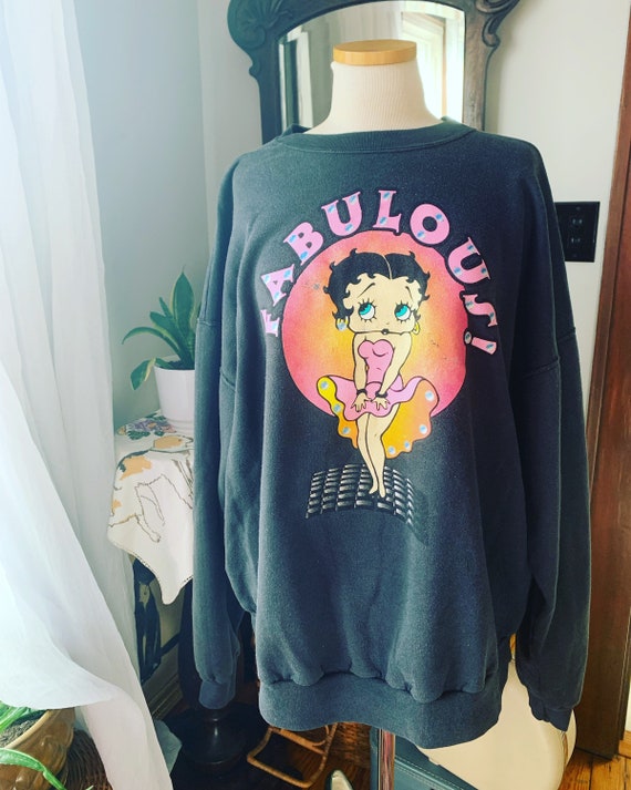 90s Betty Boop Graphic Sweater, Fabulous Betty Bo… - image 1