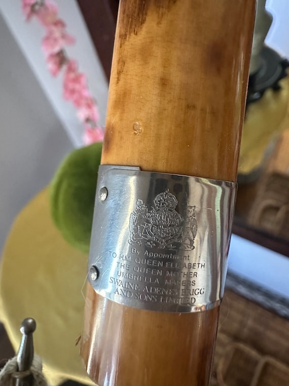 Vintage Swaine Adeney Brigg and Sons Umbrella, by Appointment of Queen Elizabeth, Queen Mother Umbrella, Made in England Umbrella, Cotton - Etsy Vintage Swaine Adeney Brigg and Sons Umbrella, by Appointment of Queen Elizabeth, Queen Mother Umbrella, Made in England Umbrella, Cotton - Etsy