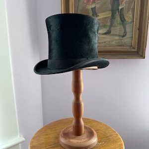 Edwardian Top Hat, Gentleman Hat, Victorian High Hat, Early 1900s Paulson Hat, Antique Paulson Hat, Magician Hat, High Hat, Steampunk Hat
