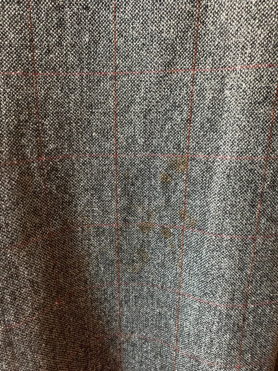 40s Vintage Grey Suit, 40s Wool Cape Suit, 40s Dr… - image 7