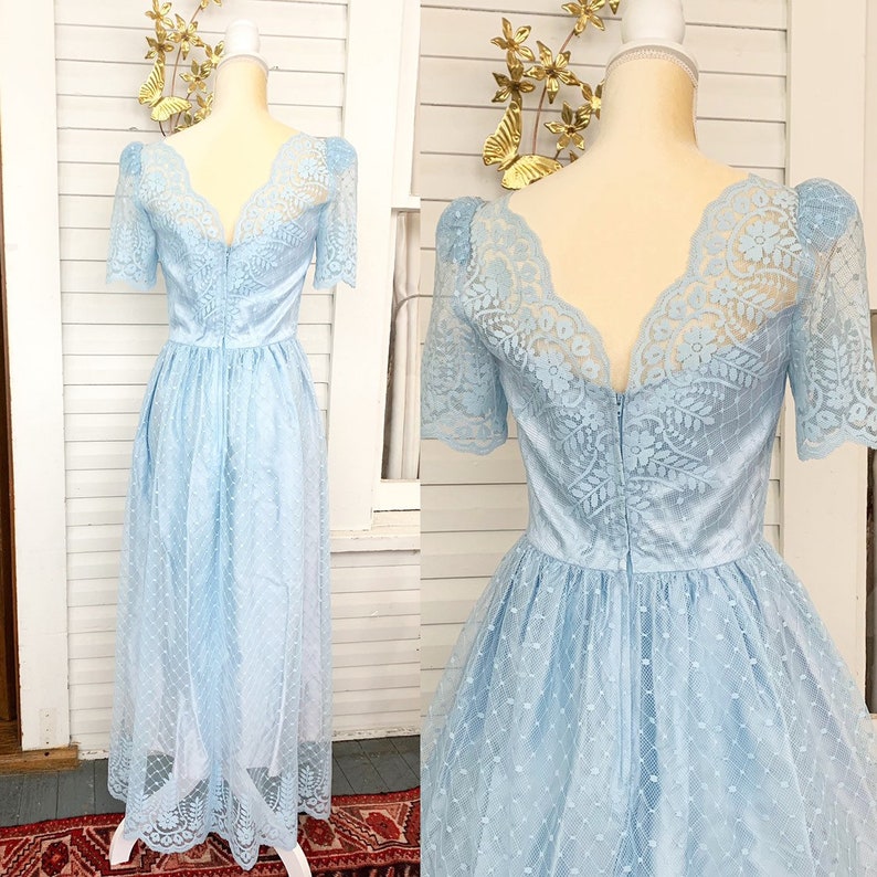 Ice Blue Prom Dresses Vintage Style