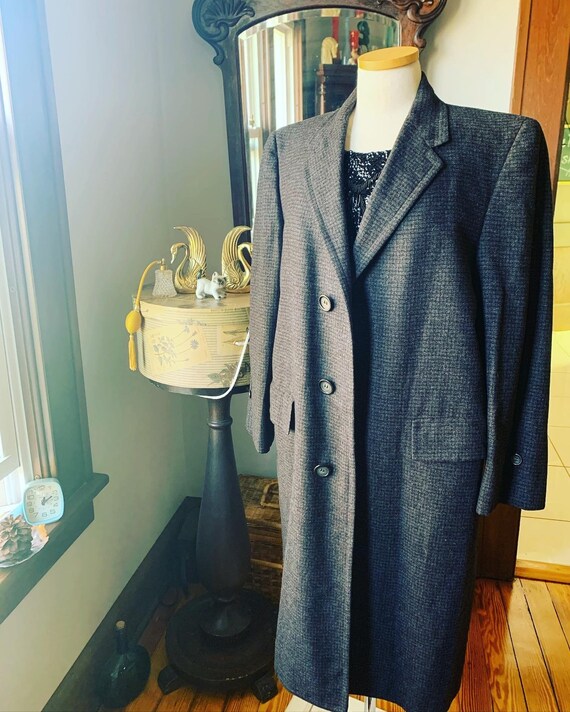 50s Mens Brown Tweed Coat Richman Brothers Coat Oversized Wool Coat Shoulder Padded Coat Vintage Tweed Overcoat 40s Tweed Jacket