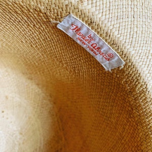 50s Straw Hat, 40s Straw Hat, Vegetable Straw Hat, Panama Hat, Columbia Hat, Vintage Straw Hat, Therese Ahrens Hat, Wide Brim Summer Hat image 10