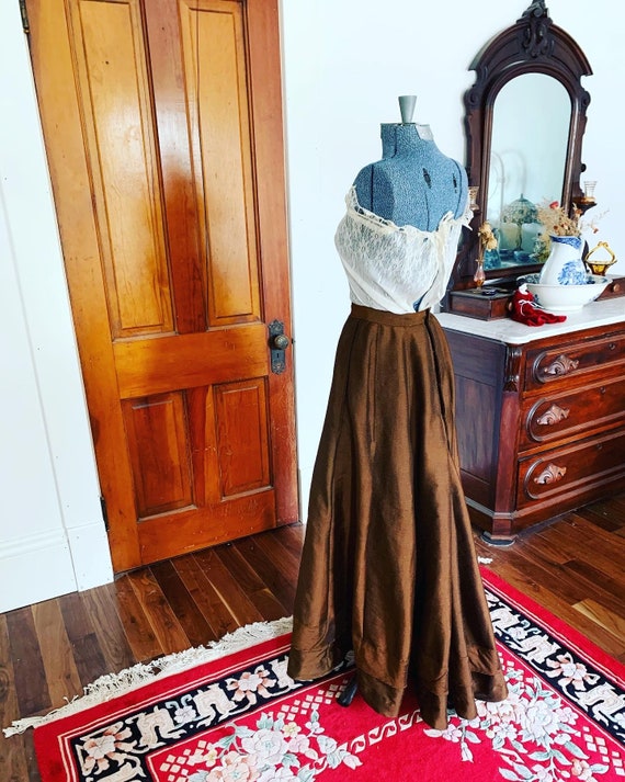 Victorian Wool Skirt, Edwardian Wool Skirt, Antiqu