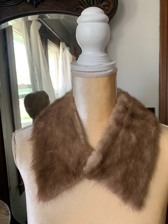 Vintage Blonde Mink Fur Collar, Vintage Fur Colla… - image 4