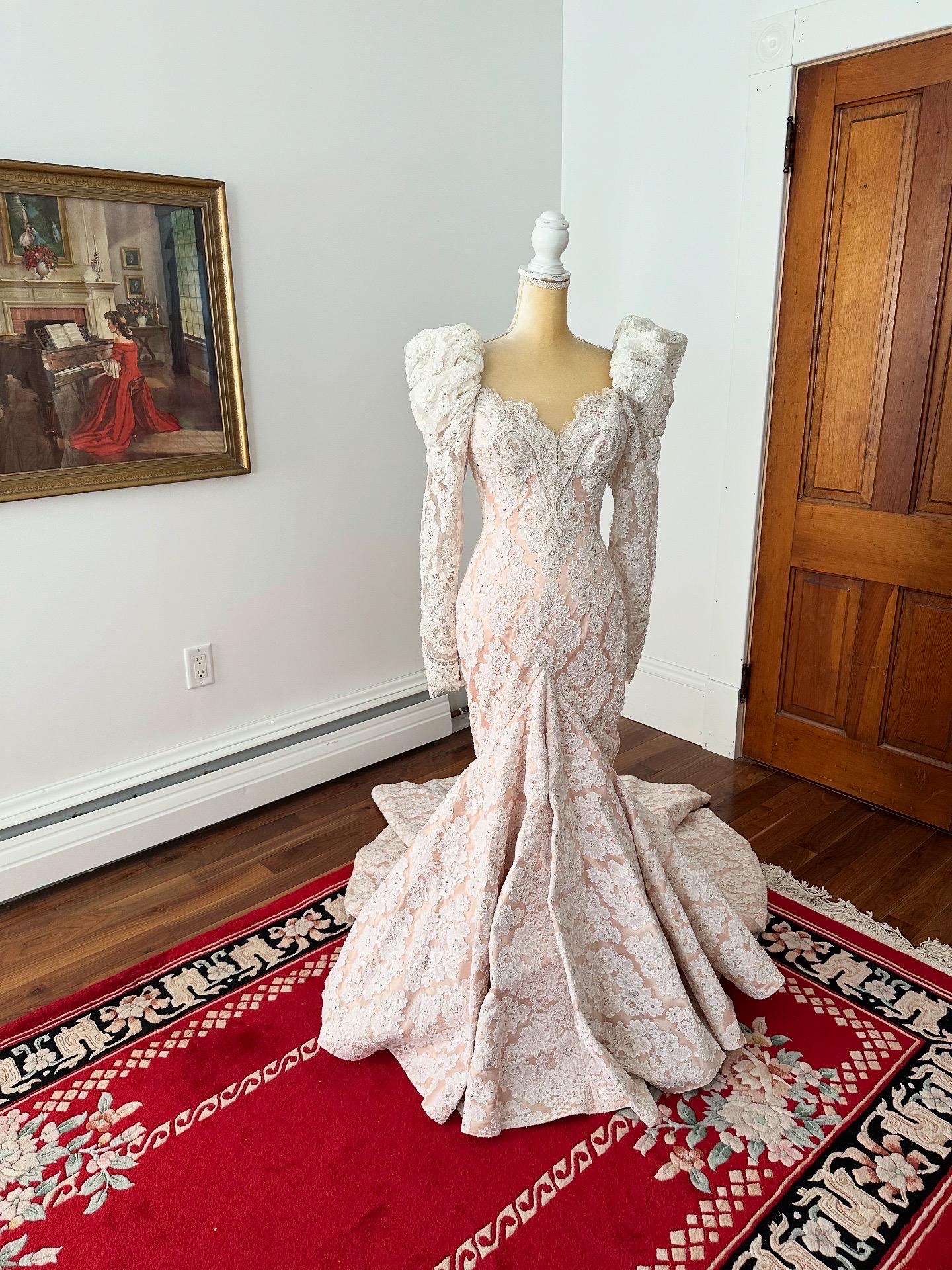 used designer wedding dresses Find Your Style: & Gowns Vintage Sheath Bridal Gown with Natural Waist Wedding Dresses for Sale -