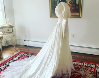 80s wedding gown