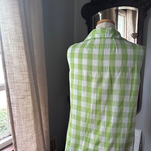 Cloverfield Gingham Blouse – Green