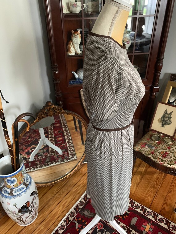50s Brown Wiggle Dress, 60s Pencil Dress, Vintage… - image 7