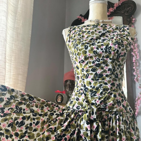 1950s Saks Fifth Avenue Dress, 50s Spring Dress, … - image 5