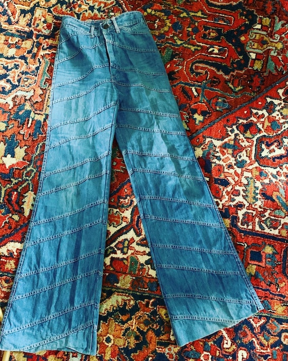 70s Faded Glory Jeans, Vintage Bellbottom Jeans, H
