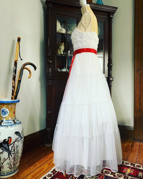 Vintage White Wedding Dress, Vintage Bridal Dress… - image 8