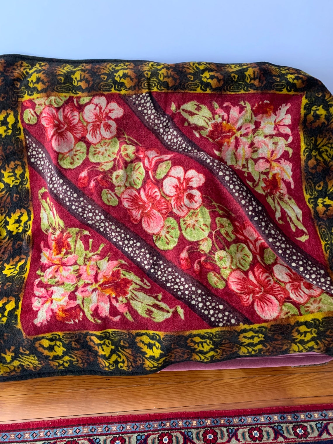 Antique Carriage Blanket Victorian Carriage Blanket Vintage Etsy