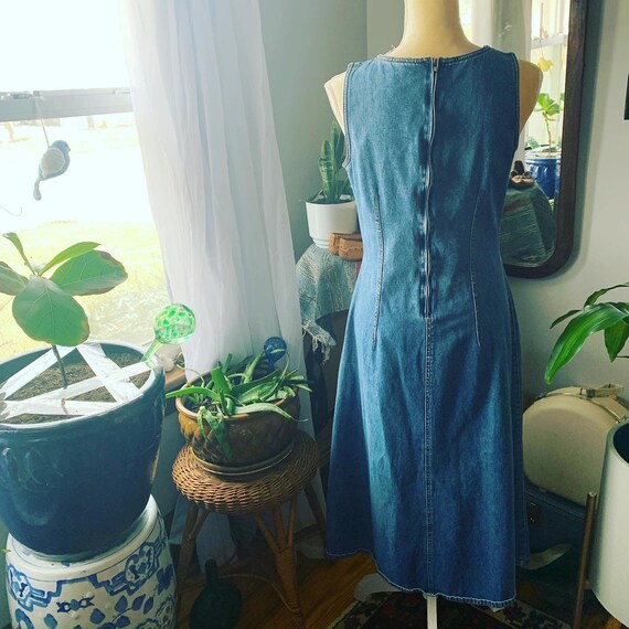 90s Denim Jumper Dress Vintage Denim 
