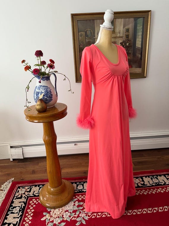 Vintage Hot Berry Pink Dress, 1970s Marabou Feather Trimmed Dress, 70s Coral Knit Dress, Marabou Feather Maxi Dress, Size XS Vintage Dress - Etsy Vintage Hot Berry Pink Dress, 1970s Marabou Feather Trimmed Dress, 70s Coral Knit Dress, Marabou Feather Maxi Dress, Size XS Vintage Dress - Etsy